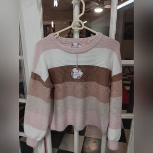 Pink Republic Mauve Combo Sweater. Small.